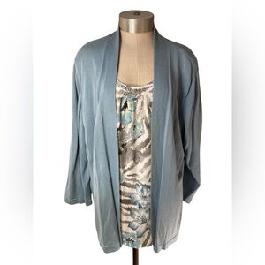 Alfred Dunner 2 in 1 Sweater Cardigan. Size 2X